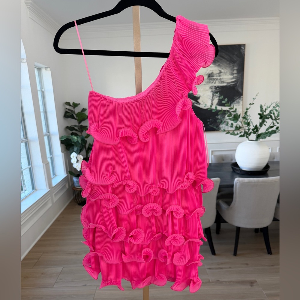 Milly Blakely Tiered Ruffle Mini Dress